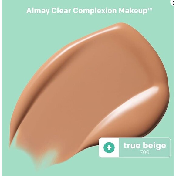 ALMAY Clear Complexion Foundation TRUE BEIGE 700 salicylic acid acne 1 fl oz - Picture 2 of 3